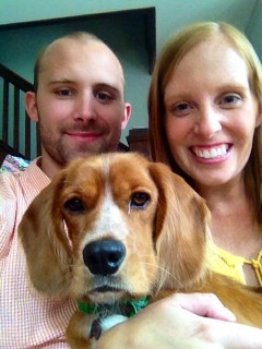 Jenna Langer, and her husband, James. Photo:  The Redhead Report.